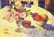 Paul Gauguin Flowers and a Bowl of Fruit on a Table  4 Germany oil painting reproduction